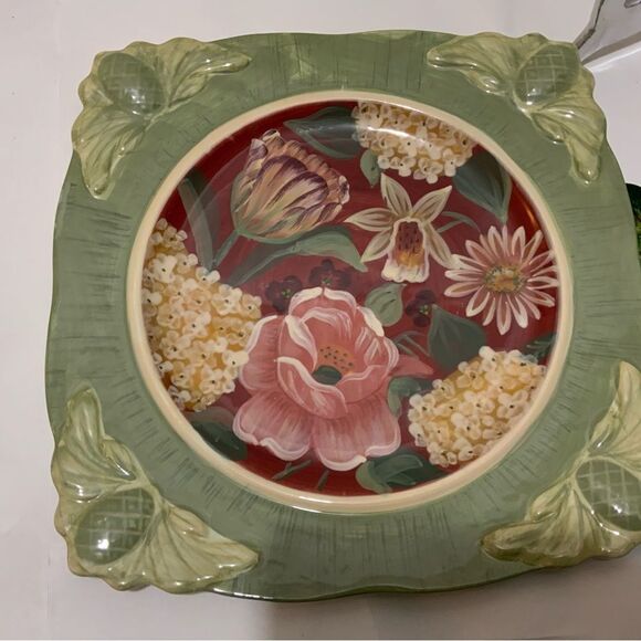 Certified International Pamela Gladding Dinner Plate Hand Painted Floral 11 1/4" - Picture 10 of 10